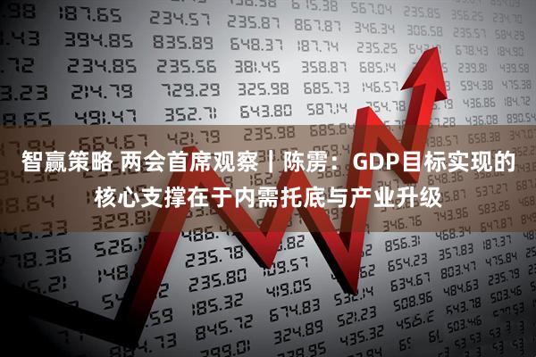 智赢策略 两会首席观察｜陈雳：GDP目标实现的核心支撑在于内需托底与产业升级